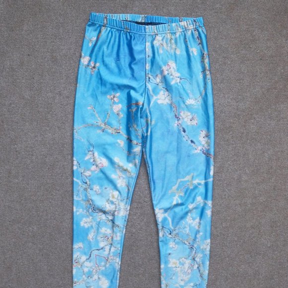Lotus Leggings - Van Gogh "Almond Blossoms" print - Picture 1 of 7